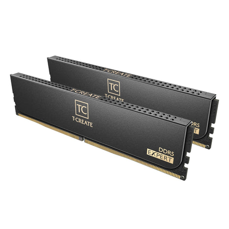 TEAMGROUP T-Create Expert Overclocking 10L DDR5 32GB Kit (2 x 16GB) 6000MHz (PC5-48000) CL38-46-46-76 Intel XMP 3.0 & AMD Expo Compatible Desktop Memory Module Ram Black - CTCED532G6000HC38GDC01