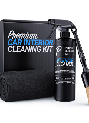 Interior Car Cleaning Kit - Professional Auto Detailing Supplies with Brush for Complete Vehicle Interior Detailing - Car Interior Cleaner Kit for Deep Cleaning. Car Detailing Interior Detailing Kit.