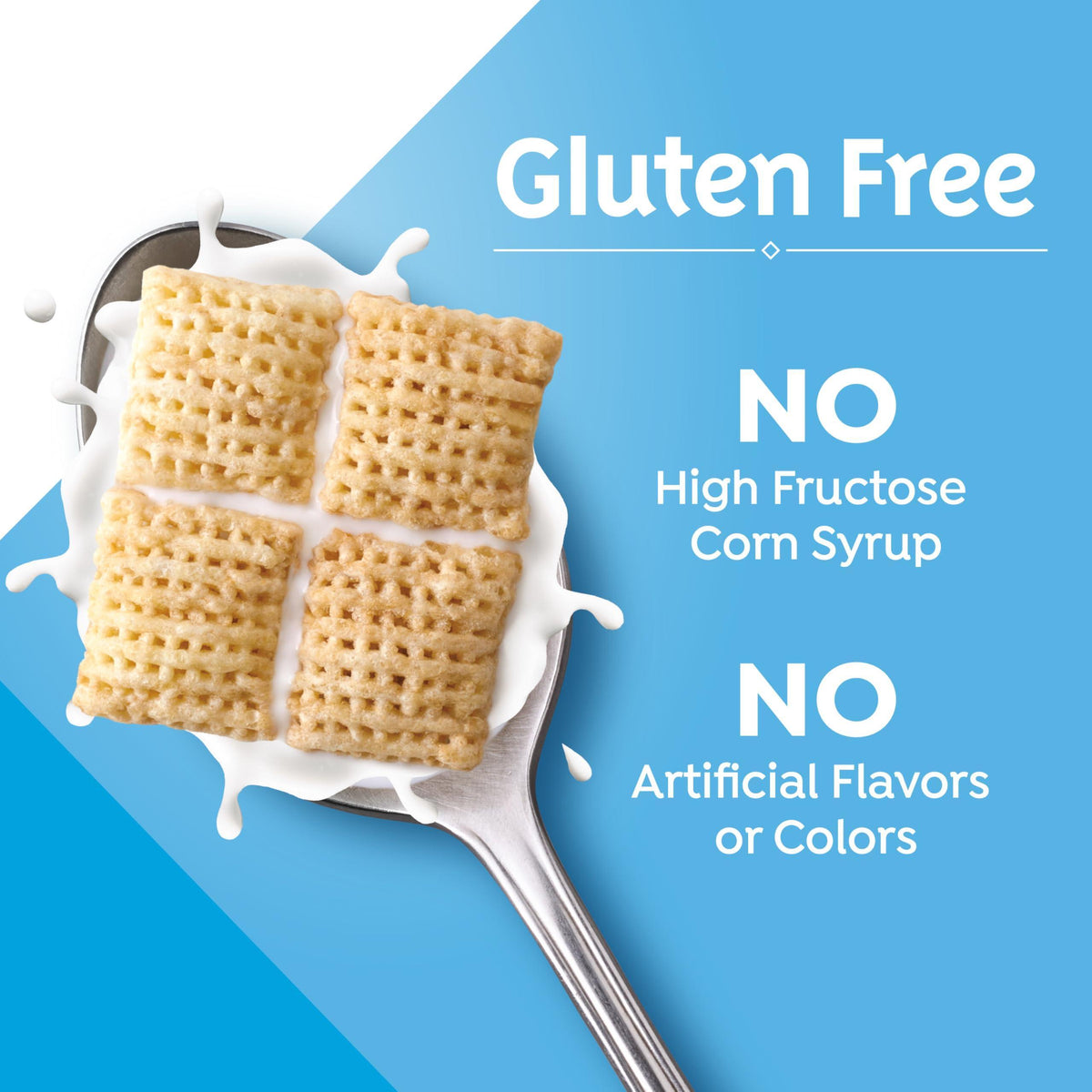 Rice Chex Gluten Free Breakfast Cereal, Homemade Chex Mix Ingredient, Family Size, 18 oz