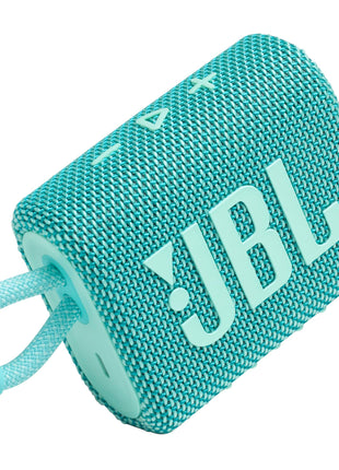 JBL Go 3 - Portable Mini Bluetooth Speaker, big audio and punchy bass, IP67 waterproof and dustproof, 5 hours of playtime, speaker for home, outdoor and travel (Teal)