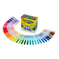Crayola Ultra Clean Washable Markers (40ct), Colored Markers for Kids, Coloring Book Marker Set, Stocking Stuffers for Kids, Christmas & Holiday Gifts, Ages 3+