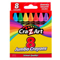 Cra-Z-Art 8ct Jumbo Crayons for Children, Back to School Essential for Ages 3 and Up