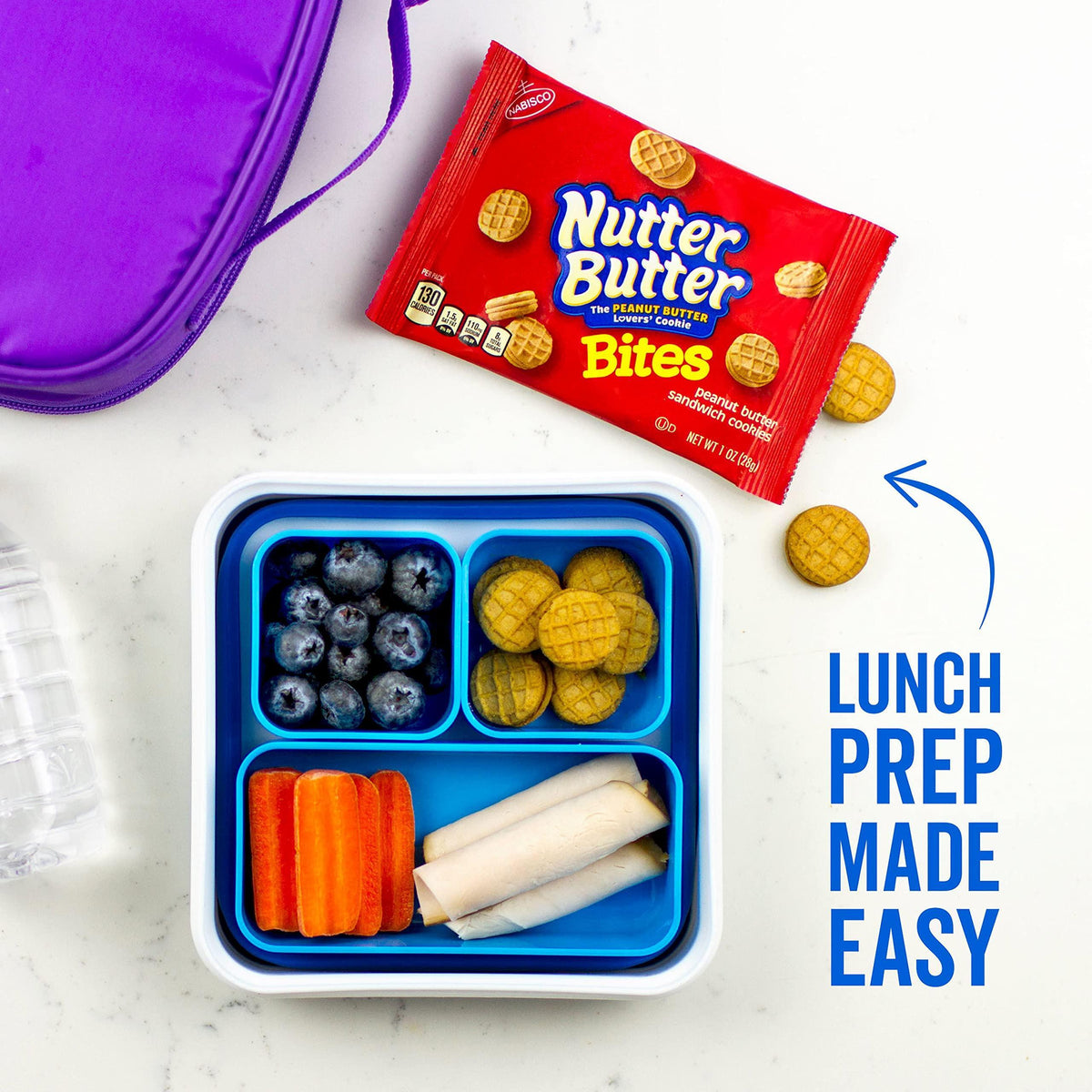 Nabisco Classic Mix Variety Pack, OREO Mini, CHIPS AHOY! Mini, Nutter Butter Bites, RITZ Bits Cheese, School Snacks, 20 - 1 oz Snack Packs