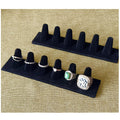 Black Velvet Ring Display, Ring Holder Display for Jewelry Stand, Ring Displays for Selling, Jewelry Display Stand and Ring Organizer for Ring Storage, 2 Pcs