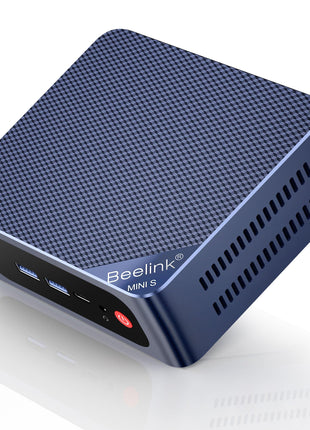 Beelink Mini PC Intel 12th N95(Up to 3.4GHz), 8GB DDR4 256GB SSD, Micro PC 4K Dual HDMI Display/2.5Gbps LAN/WiFi5/BT4.2/USB3.2/WOL Home/Office Mini Computer