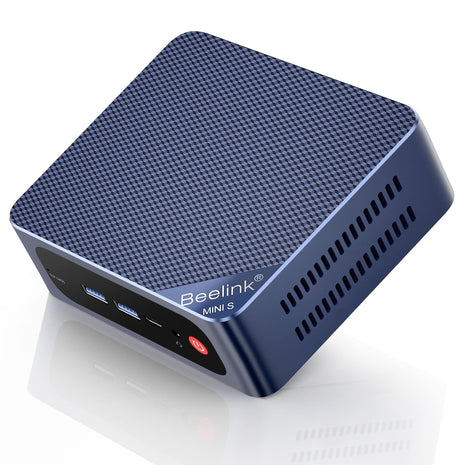 Beelink Mini PC Intel 12th N95(Up to 3.4GHz), 8GB DDR4 256GB SSD, Micro PC 4K Dual HDMI Display/2.5Gbps LAN/WiFi5/BT4.2/USB3.2/WOL Home/Office Mini Computer