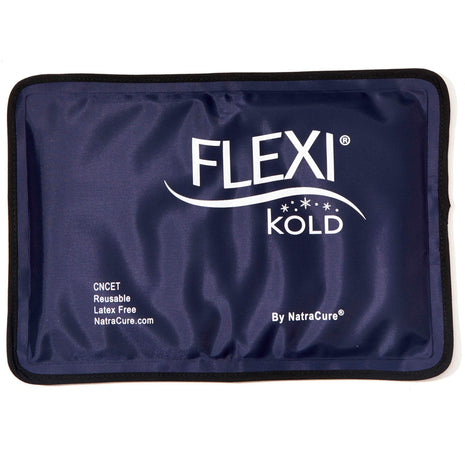 FlexiKold Gel Soft Flexible Ice Packs for Injuries - Reusable Freezer Cold Pack, Cold Compress & Cooling Gel Pad for Face, Shoulder, Hip, Leg, Arm, Ankle & Foot Injury - Medium - 7.5 inch x 11.5 inch