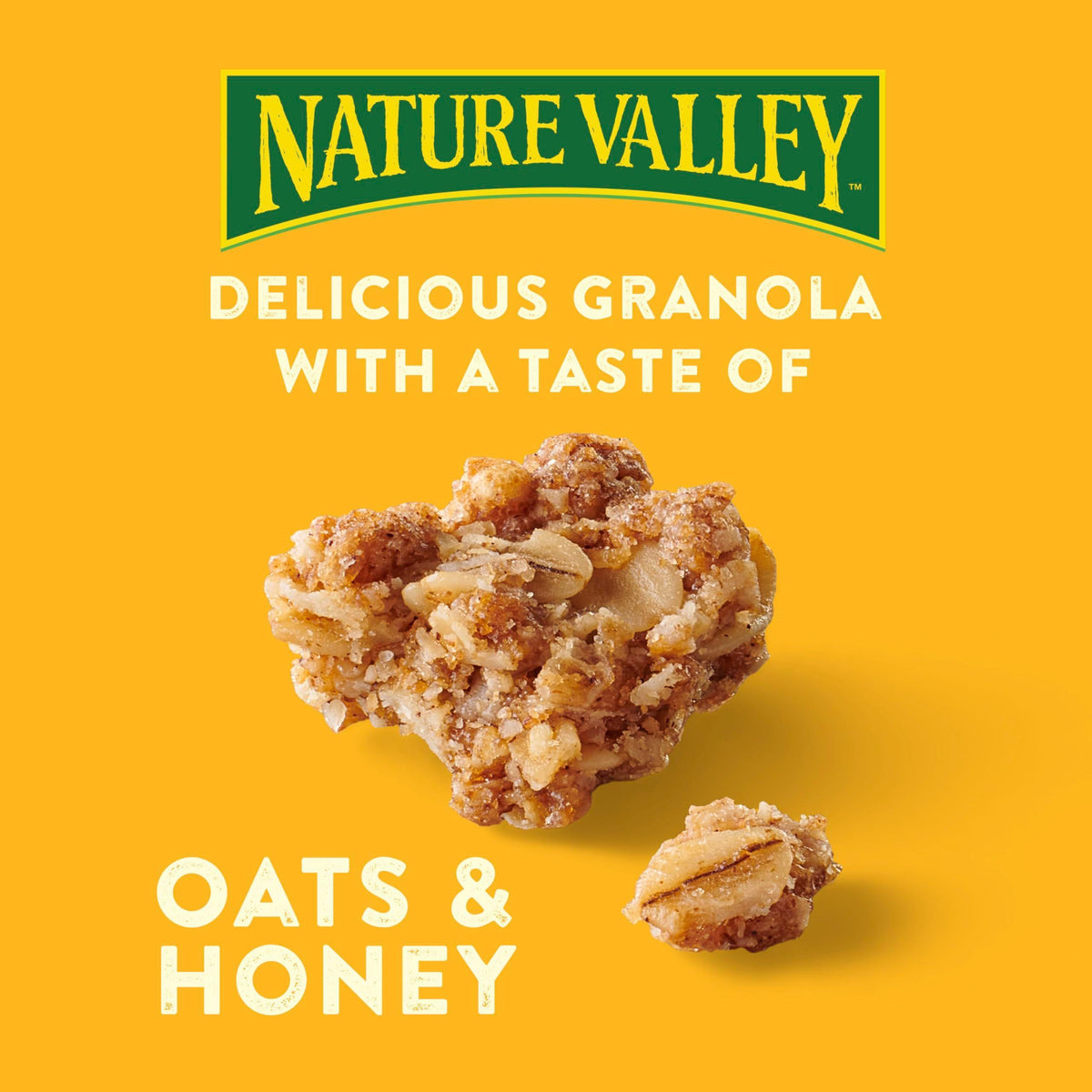 Nature Valley Crunchy Granola, Oats and Honey Granola, Resealable Snack Pouch, 16 oz