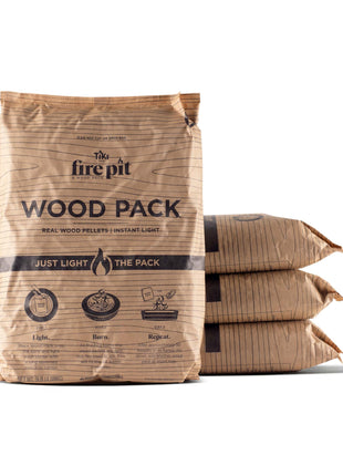 TIKI Wood Pellet Pack – 4-Pack Wood Pellets for Smokeless Fire Pits, Easy-to-Use Fire Pit Fuel for Outdoor Heating & Camping, 30+ Minute Full Flame Fire, Made in The USA
