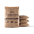 TIKI Wood Pack – 4-Pack Wood Pellets for Smokeless Fire Pits, Easy-to-Use Fire Pit Fuel for Outdoor Heating & Camping, 30+ Minute Burn Time, Made in The USA