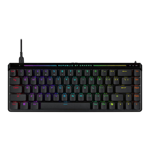 ROG Falchion Ace HFX 65% Hall Effect Gaming Keyboard – HE Magnetic Switches, Rapid Trigger, 8000 Hz Polling, Three-Layer Dampening Foam, Touch Panel, Protective Cover