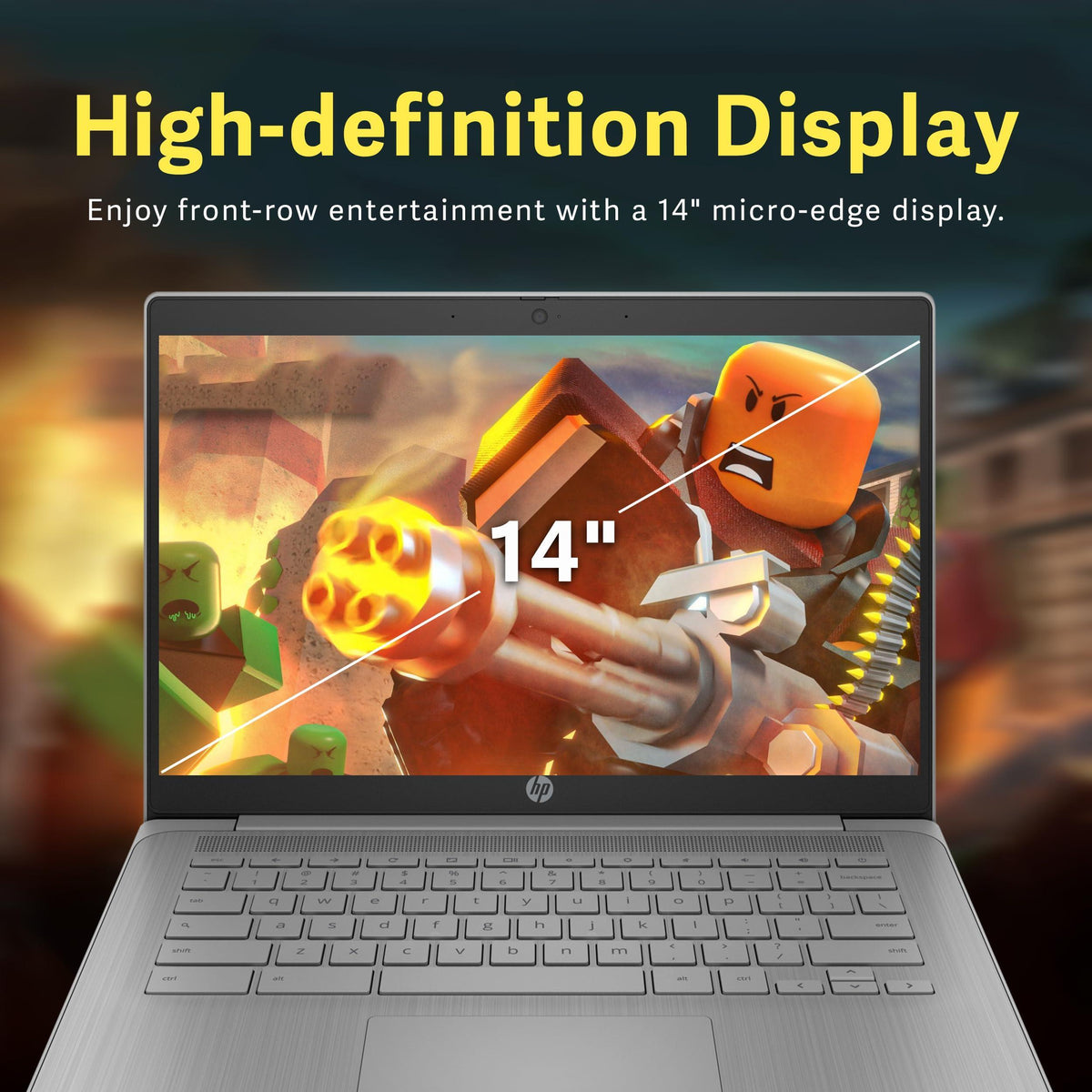 HP Chromebook 14" HD Laptop for Business & Students, Intel Celeron N4120, 4GB LPDDR4, 224GB Storage(64GB eMMC+160GB Docking Station), UHD Graphics, Webcam, Long Battery Life, Chrome OS, Modern Gray