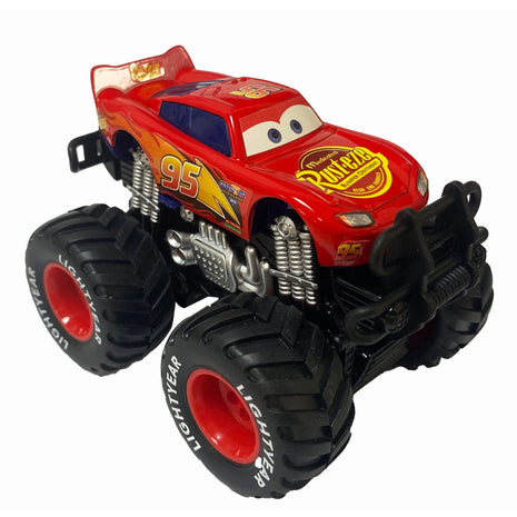 12 Styles Movie Cars 3 Black Storm Jackson McQueen Curz Mater Giant Wheels Cars 1:55 Diecast Vehicles Toys Set Children Car Toy (Lightning McQueen)