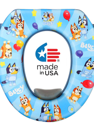 Bluey Soft Potty Seat - Potty Training Toilet Seat, Soft Cushion, Baby Potty Training, Safe, Easy to Clean