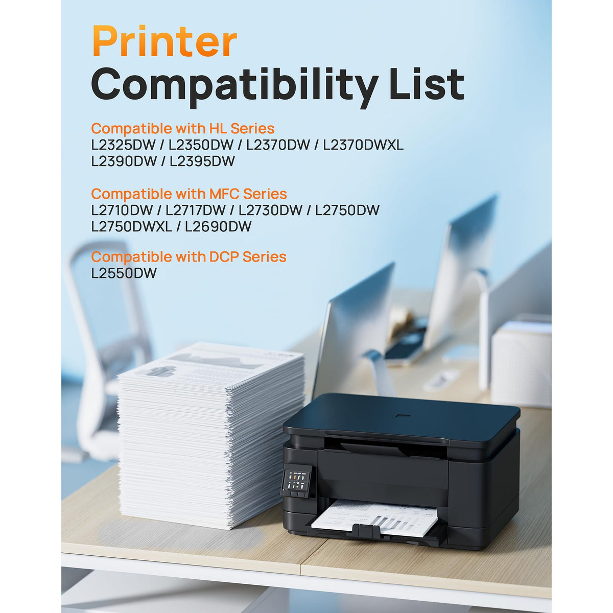 E-Z Ink Compatible TN760 Toner Cartridges Replacement for Brother TN-760 TN730 TN-730 to Use with HL-L2350DW HL-L2395DW HL-L2390DW HL-L2370DW MFC-L2750DW MFC-L2710DW DCP-L2550DW (Black, 4 Pack)
