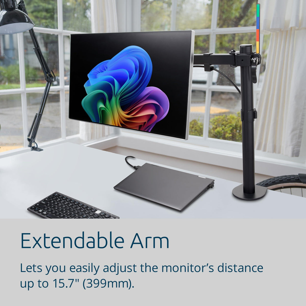 Kensington SmartFit® Ergo Single Extended Monitor Arm (K55408WW)