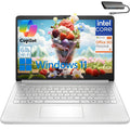 HP Laptop Computer for Student & Business, 1-Year Office365, 4GB RAM, 384GB Storage (128GB UFS + 256GB Hub Docking Set), 14 Inch, Intel 4-Core Processor (Beat i3-1115G4), WiFi 6, BT 5.4, Windows 11 S