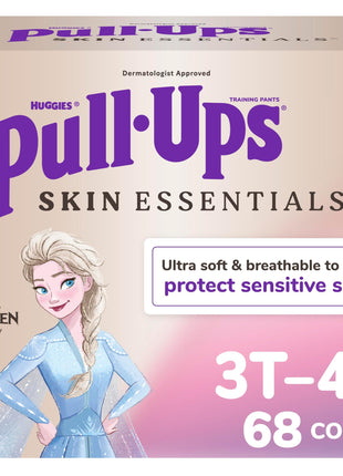 Pull-Ups Girls' Skin Essentials Potty Training Pants, Training Underwear, 3T-4T (32-40 lbs), 68 Ct