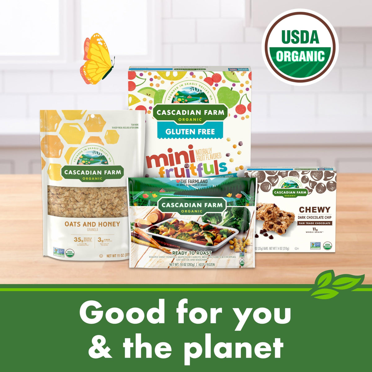 Cascadian Farm Organic Fruitful O's Breakfast Cereal, Gluten Free, Made With Whole Grain, 10.2 oz