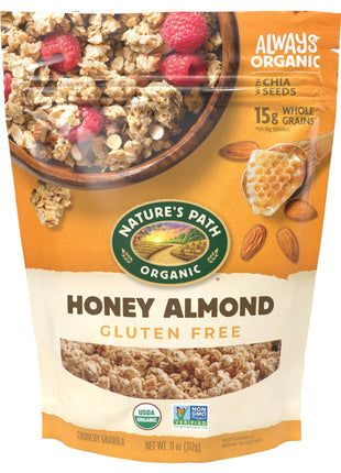 Nature's Path Organic Honey Almond Granola, 11 oz (Pack of 1), Gluten Free, Non-GMO