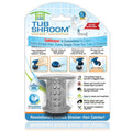 TubShroom the Revolutionary Tub Drain Protector Hair Catcher/Strainer/Snare, Gray (TSGRA454)