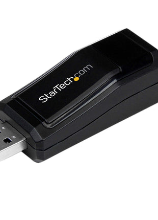 StarTech USB 3.0 to Gigabit Ethernet NIC 10/100/1000 Mbps Network Adapter, Black (USB31000NDS)