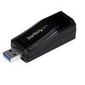 StarTech USB 3.0 to Gigabit Ethernet NIC 10/100/1000 Mbps Network Adapter, Black (USB31000NDS)