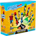 Toys Rocket Launcher for Kids - Launch up to 100 Ft, 8 Multi-Color Foam Rockets & Adjustable Launch Stand, Kids Outdoor Toys, Age 3+
