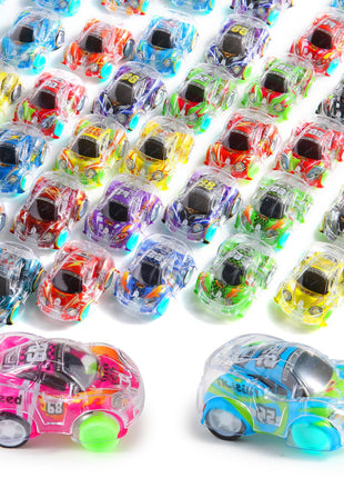 50 Pcs Mini Pull Back Cars Set, Pull Back Racing Vehicles for Kids Toddlers, Bulk Toys Party Favors Treasure Box, Classroom Prizes, Pinata Fillers,Goodie Bag Stuffers for Boys Girls
