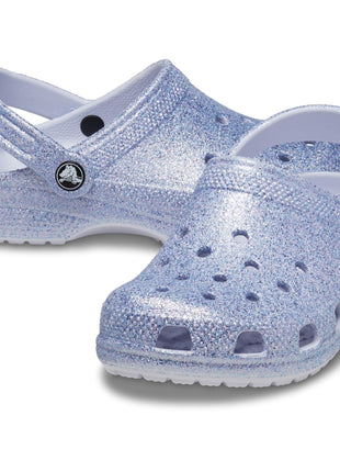 Crocs Kids Unisex Classic Glitter Clogs (Toddler) Frosted Glitter 10M Toddler