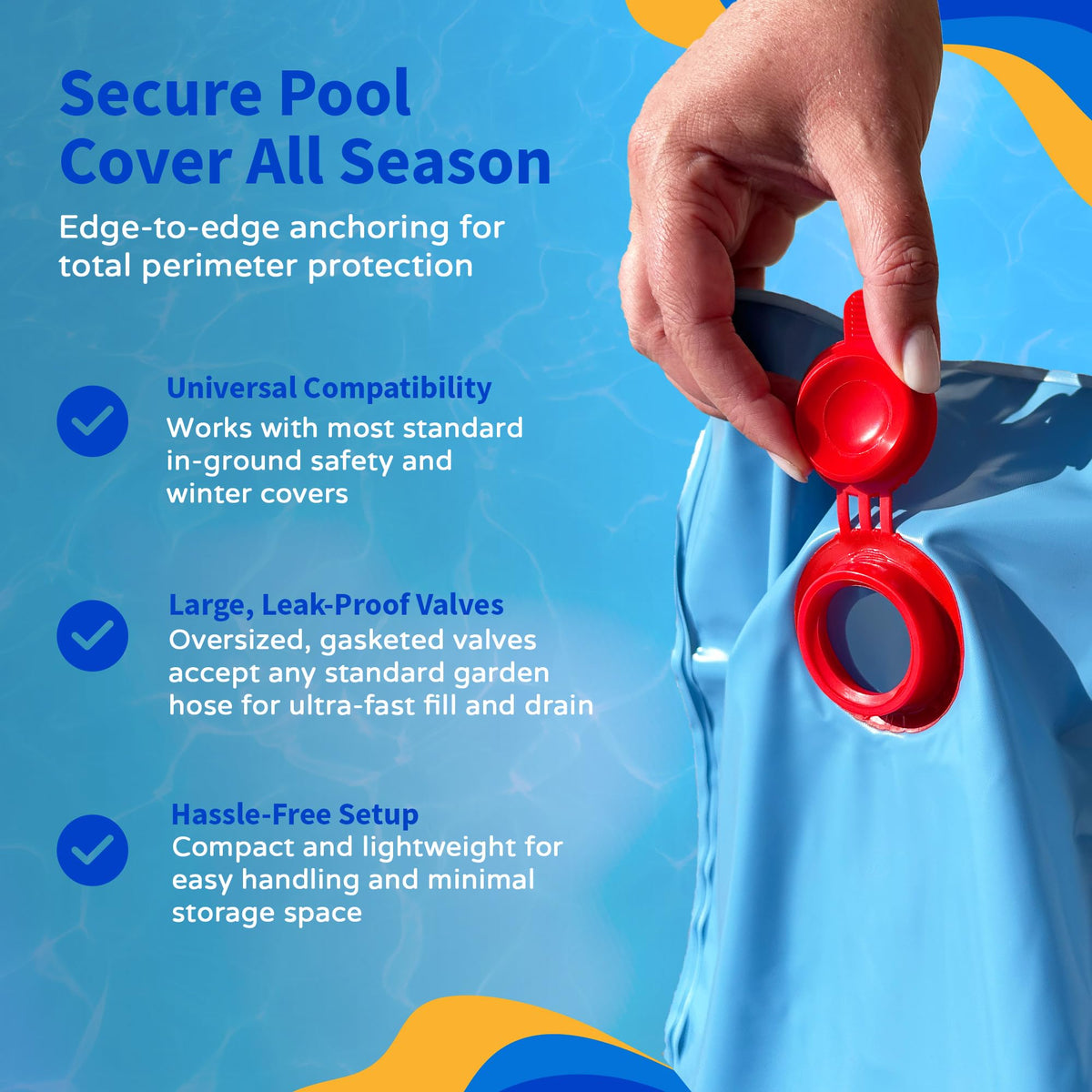 Blue Wave 8-ft Double Water Tube for Winter Pool Cover - 5 Pack