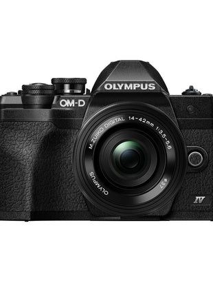 OM SYSTEM Olympus E-M10 Mark IV Black Micro Four Thirds System Camera M.Zuiko Digital ED 14-42mm F3.5-5.6 EZ kit 20MP Sensor 5-Axis Image Stabilization 4K Video Wi-Fi