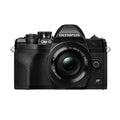 OM SYSTEM Olympus E-M10 Mark IV Black Micro Four Thirds System Camera M.Zuiko Digital ED 14-42mm F3.5-5.6 EZ kit 20MP Sensor 5-Axis Image Stabilization 4K Video Wi-Fi