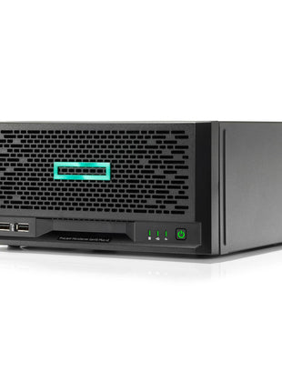 Hewlett Packard Enterprise ProLiant MicroServer Gen10 Plus v2 Tower Server w/one Intel Xeon E2314 Processor, 4-core 1P 16GB-U VROC 4LFF-NHP 180W External PS (HPE Smart Choice P69101-005)