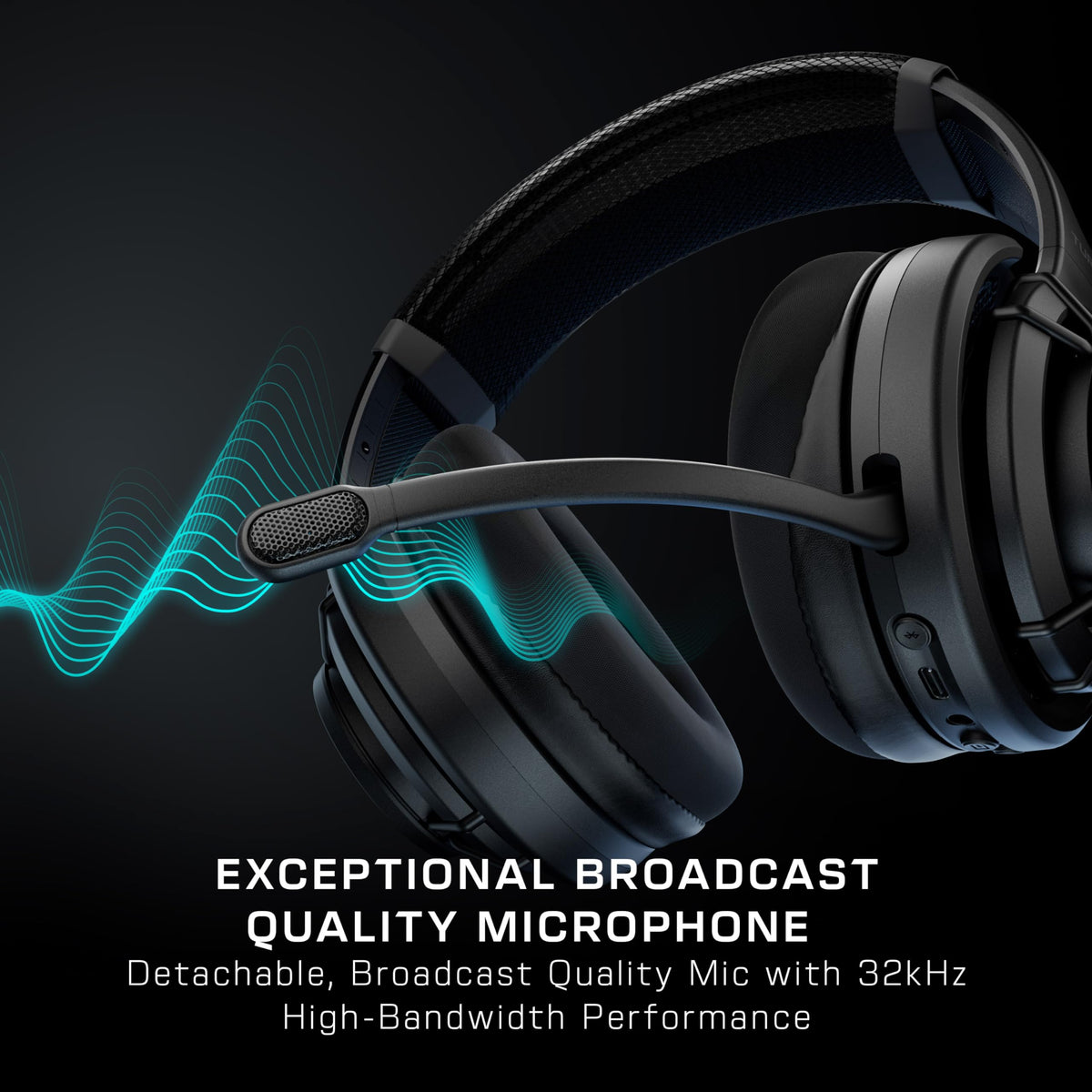 Turtle Beach Atlas Air Wireless Open Back PC Gaming Headset - PC, PS5, PS4, Mobile - 24-bit High-Fidelity Audio, Broadcast Grade Mic, Bluetooth, Floating Earcup, Memory Foam Cushions, 50-Hr Battery