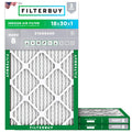 Filterbuy 18x30x1 Air Filter MERV 8 (MPR 700) Dust Defense Replacement (3-Pack), Electrostatic Pleated HVAC AC Furnace Filters, Made in USA (Actual Size: 17.75 x 29.75 x 0.75)