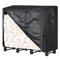 Himal 4ft Waterproof Firewood Cover, Heavy Duty 600D Oxford Outdoor Storage Wood Rack Cover with Buckle (Log Rack not Included)