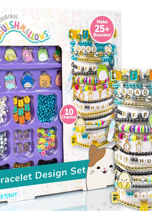 Original Squishmallows Bracelet Design Set, Cute & Friendship Bracelet Kit, Jewelry Making Kit, Charm Bracelet Making Kit, Beading & Jewelry Making, Friendship Bracelet Making Kit
