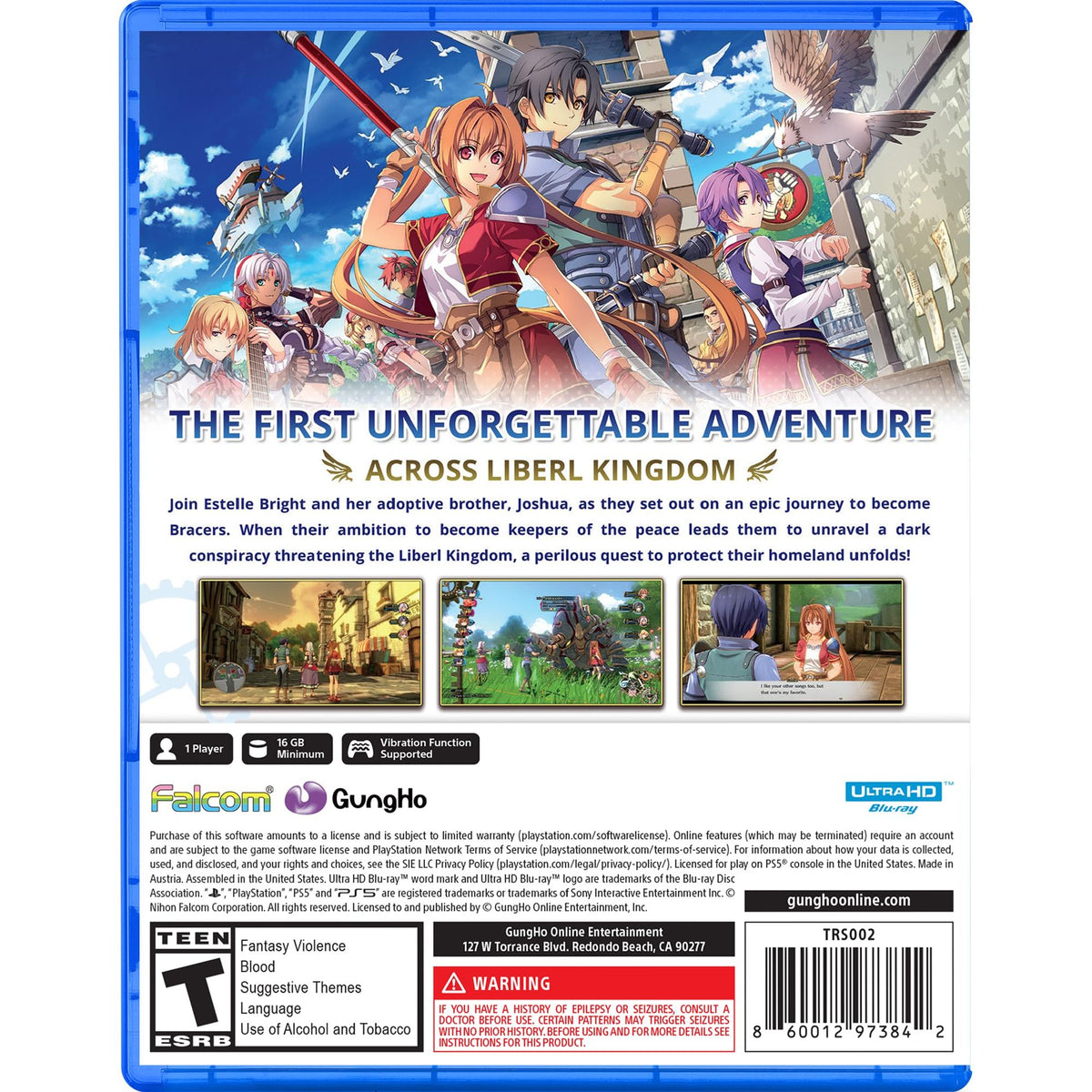 Trails in the Sky 1st Chapter - PlayStation 5