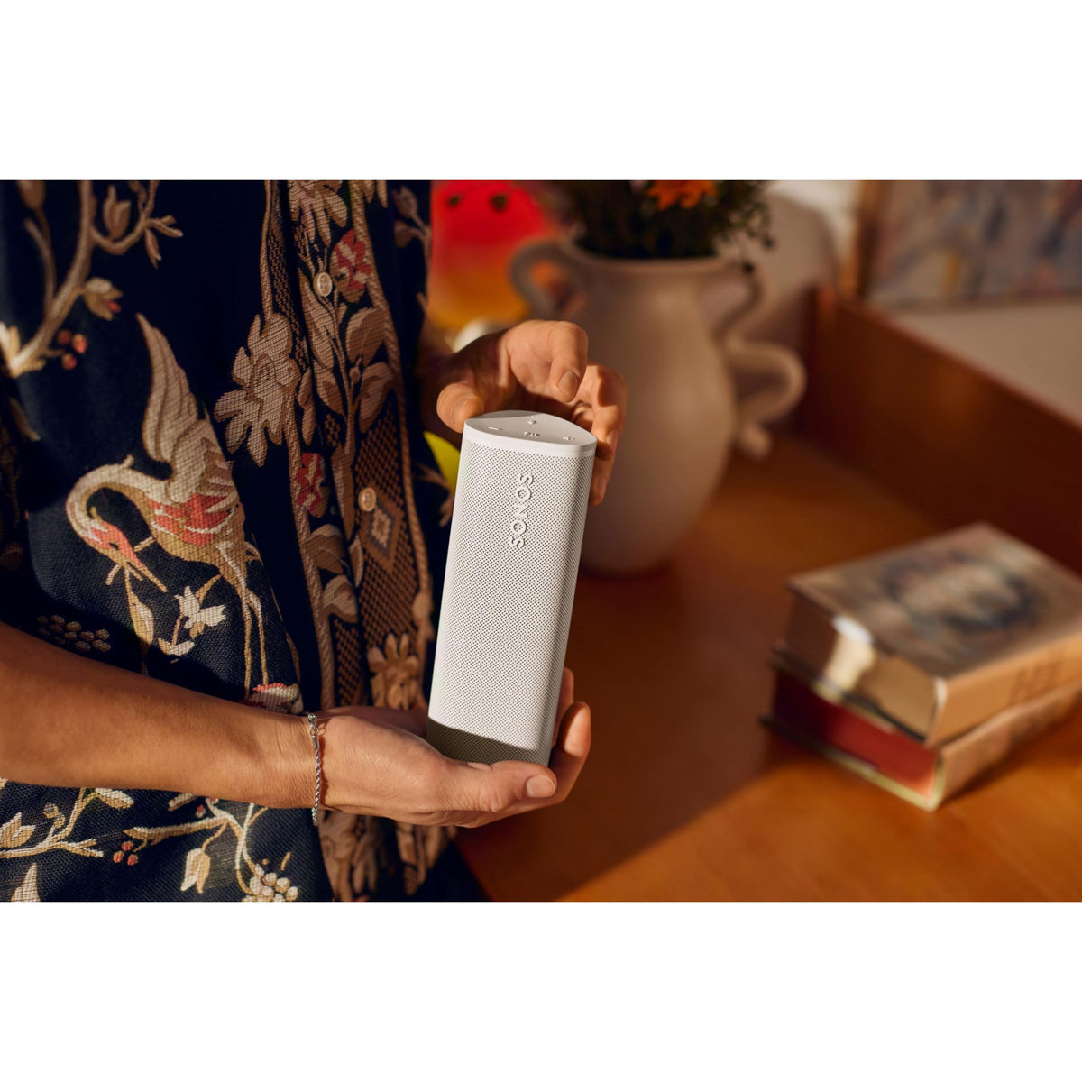 Sonos Roam 2 - White - Portable Waterproof Bluetooth Speaker