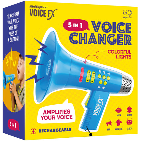 5 In 1 Voice Changer for Kids - Voice Changing Device for Boys & Girls | Birthday Gifts for 3, 4, 5, 7, 8 Year Old Boy - Toys Gift Ideas for Kid, Toddler - Gifts for Kids Ages 3-8+ Olds