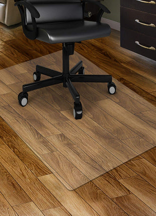 Kuyal Clear Chair mat for Hard Floors 36 x 48 inches Transparent Floor Mats Wood/Tile Protection Mat for Office & Home (36 inch X 48 inch Rectangle)