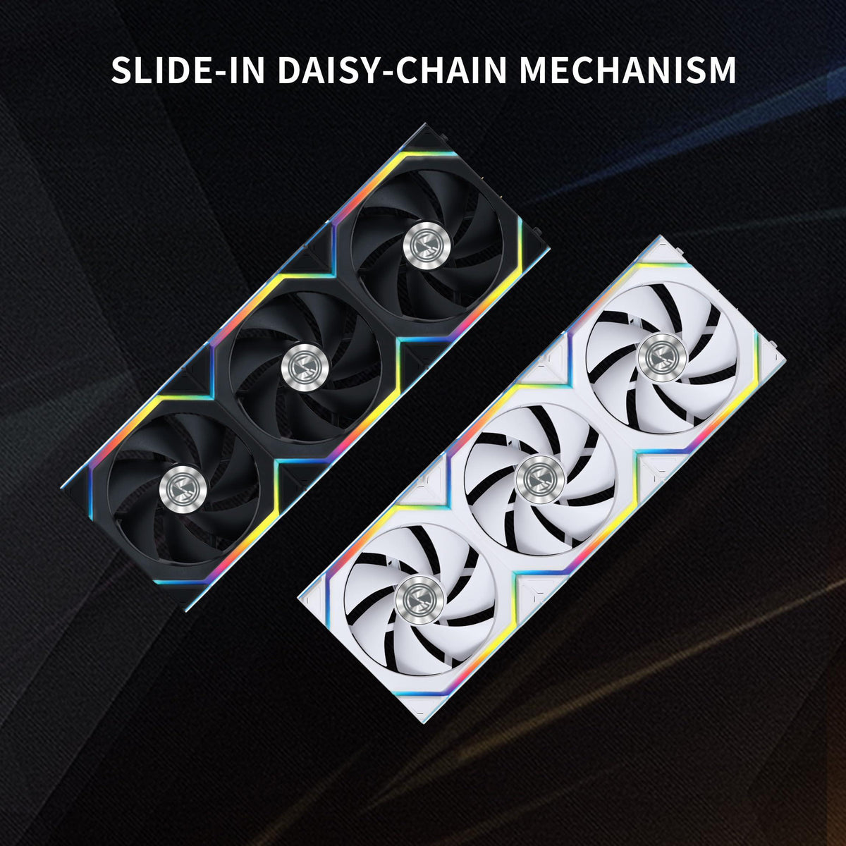 Lian Li UNI Fan SL Wireless 120mm ARGB Fan - Single Pack - 2.4 GHz Wireless Signal for RGB & Fan Control - Daisy-Chain Design - Controller NOT Included & Required - Black (12SL1W1B)