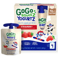 GoGo SqueeZ YogurtZ Strawberry, Kids Snacks Made from Real Yogurt & Fruit, Pantry Friendly Snack, No Fridge Needed, No Preservatives, Kosher Certified, Gluten Free, 3 Oz, 4 Pack