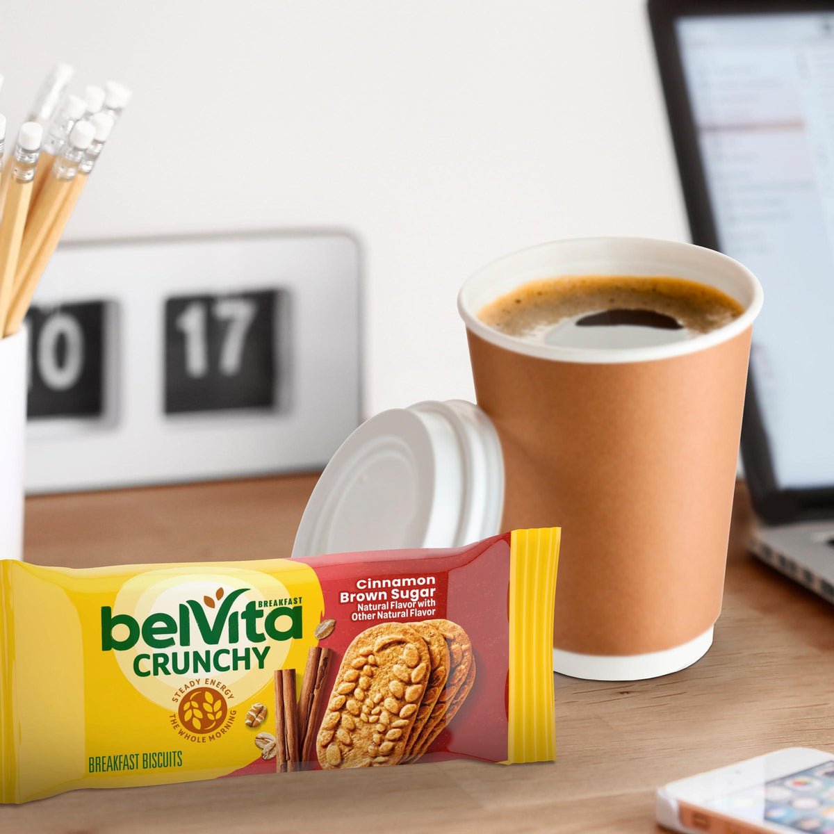 belVita Cinnamon Brown Sugar Breakfast Biscuits, Value Pack, 12 Packs (4 Biscuits Per Pack)