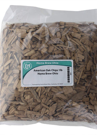 Home Brew Ohio American Medium Toasted Oak Chips, 1 lb.