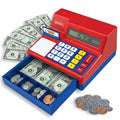 Learning Resources Pretend & Play Calculator Cash Register Toy - Gift for Kids, Toddler Toys, Play Money & Credit Card, Shopping Store Playset, Educational Preschool Activities