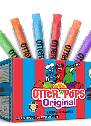Otter Pops Freezer Pops, Original Variety Pack, 1oz, 80 Count