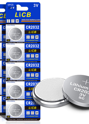 LiCB CR2032 3V Lithium Battery(10 Pack)