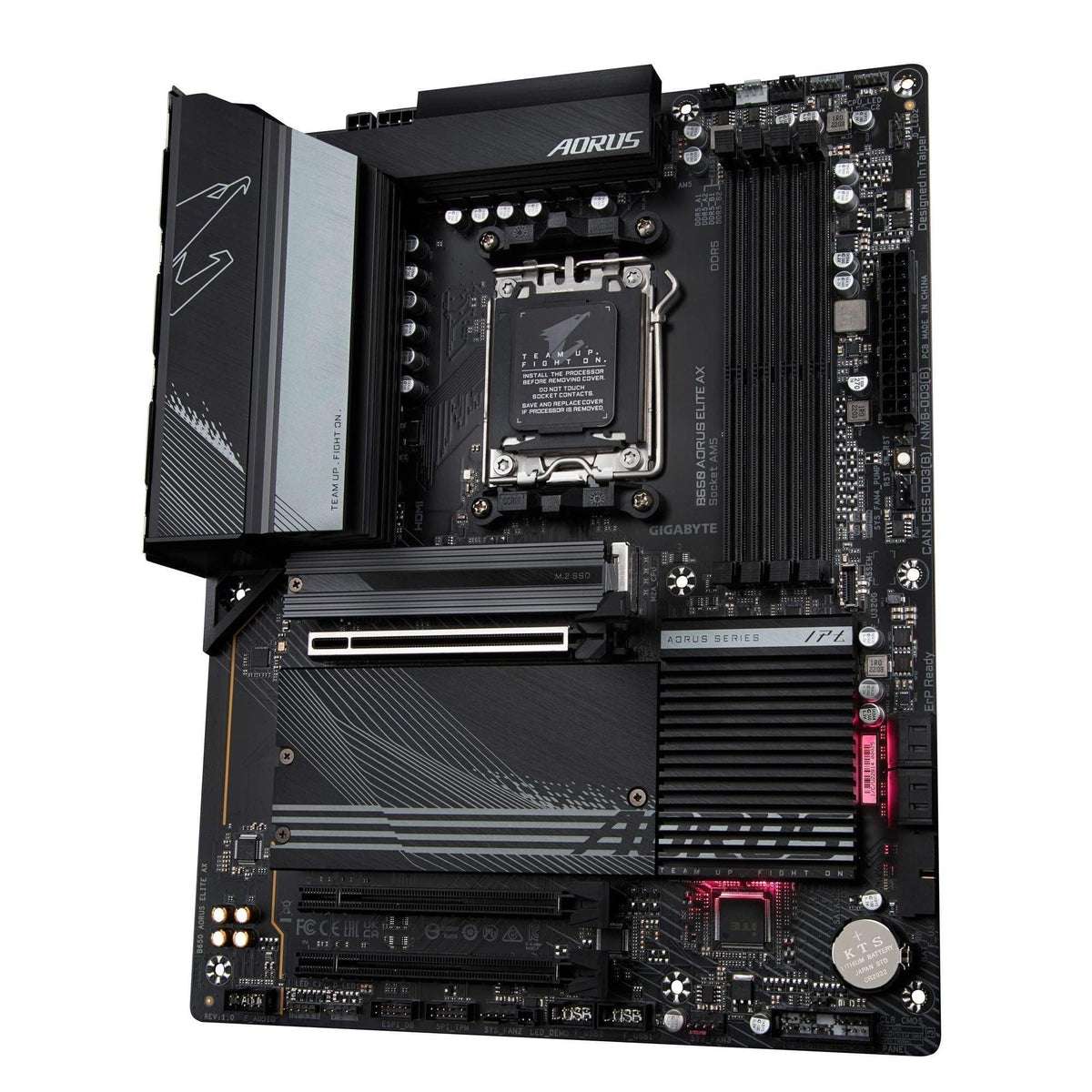GIGABYTE B650 AORUS Elite AX AMD B650 ATX Motherboard with DDR5, PCIe 5.0, WiFi 6E, 5-Year Warranty